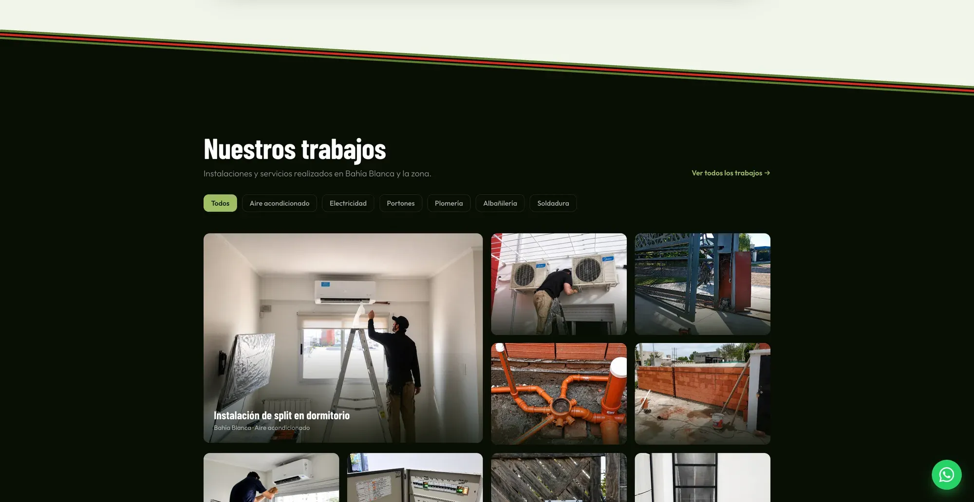 Sitio de Home Service Bahia en escritorio — vista 2